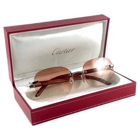 cartier wood glasses for cheap|cartier wood glasses rimless style.